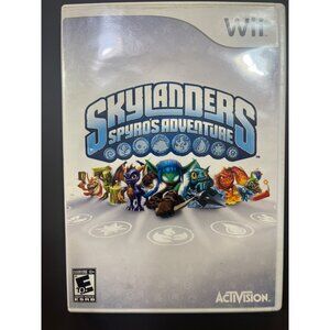 2011 Wii Skylanders Spyros Adventure‎ Game With Book Untested Clean
